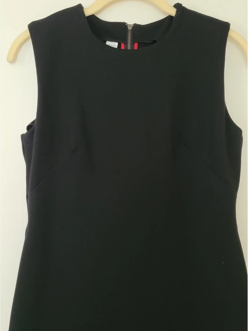 Spanx The Perfect Sheath in Classic Black Ponte Sleeveless Dress Med Bodycon